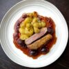Airfried Duck with Potatoes and Prune Red Wine Sauce by Theo Michaels